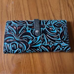 Patricia Nash Tooled Turquoise Wallet